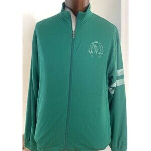 Champion Road Sign Green Attack Jacket Mens Sz Medium Full Zip Mesh Track Jacket